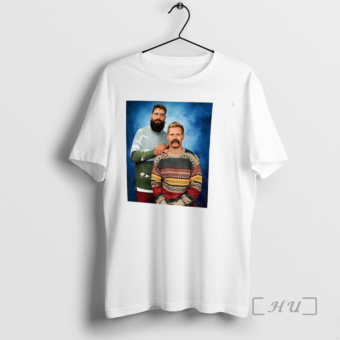 Officials Gabriel Landeskog Vs Brent Burns Colorado Avalanche Hockey Stepbrothers Merry Christmas Premium T Shirts