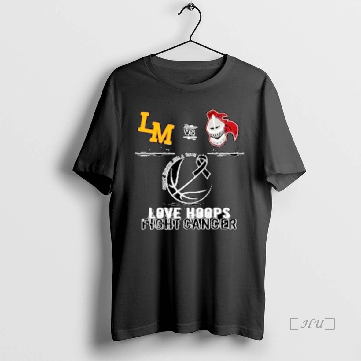 Officials Grad Kings Red Vs Little Miami 2026 Love Hoops Fight Cancer Ornaments Premium
