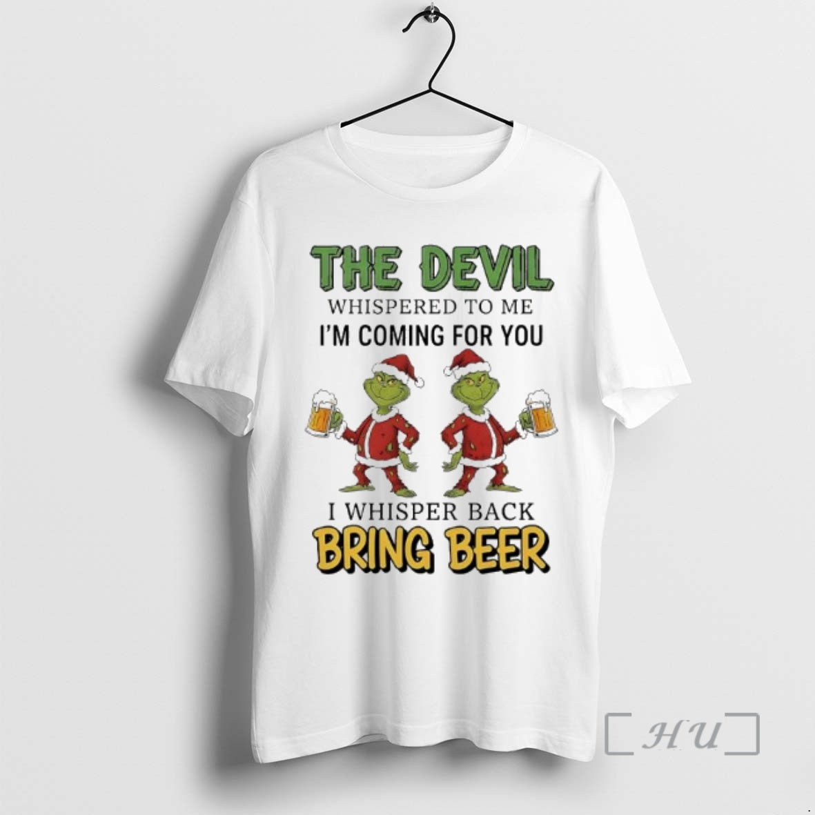 Officials Grinch Santa Suit The Devil Whispered To Me Im Coming For You I Whisper