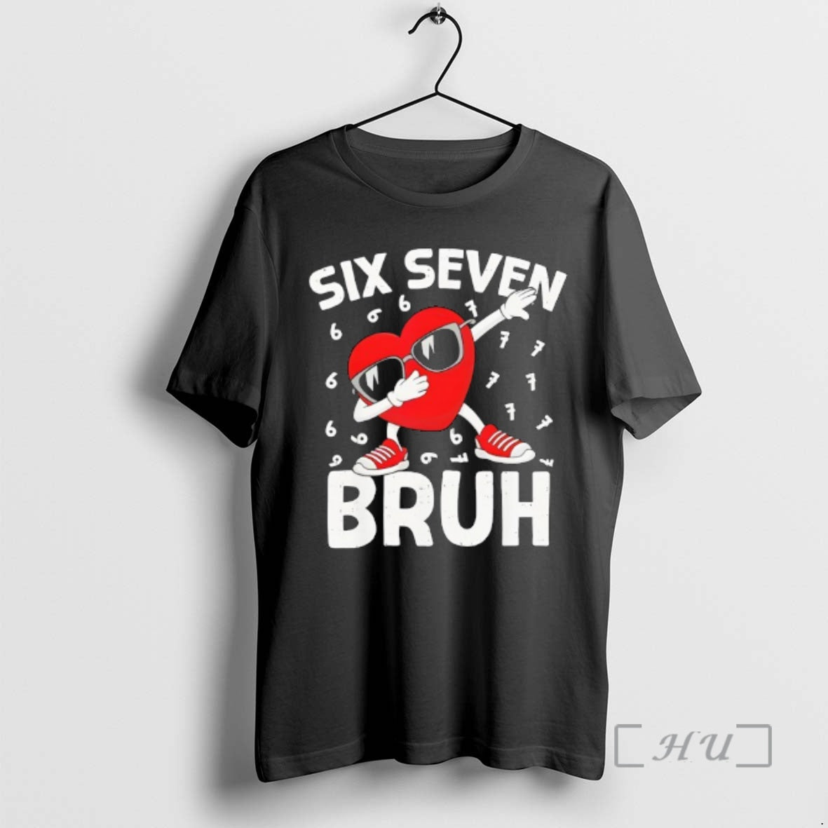 Officials Heart Boys Valentines Day Six Seven Bruh 6 7 Meme Premium T Shirts Sweater