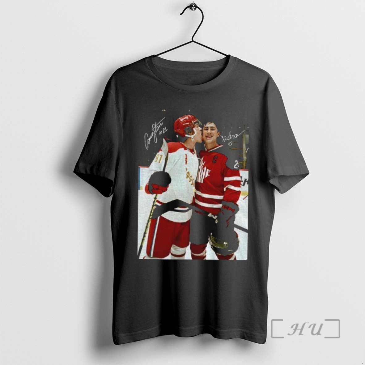 Officials Heated Movie Rivalry Hockey Couple Graphic Signature