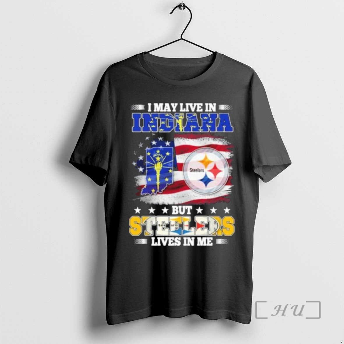 Officials I May Live In Indiana But Steelers Lives In Me Premium T Shirts Sweater