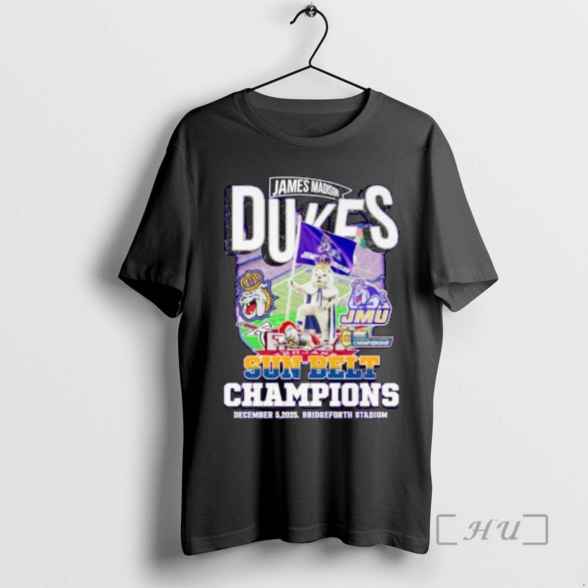 Officials James Madison Dukes Sun Belt Champions 2025 Ornaments