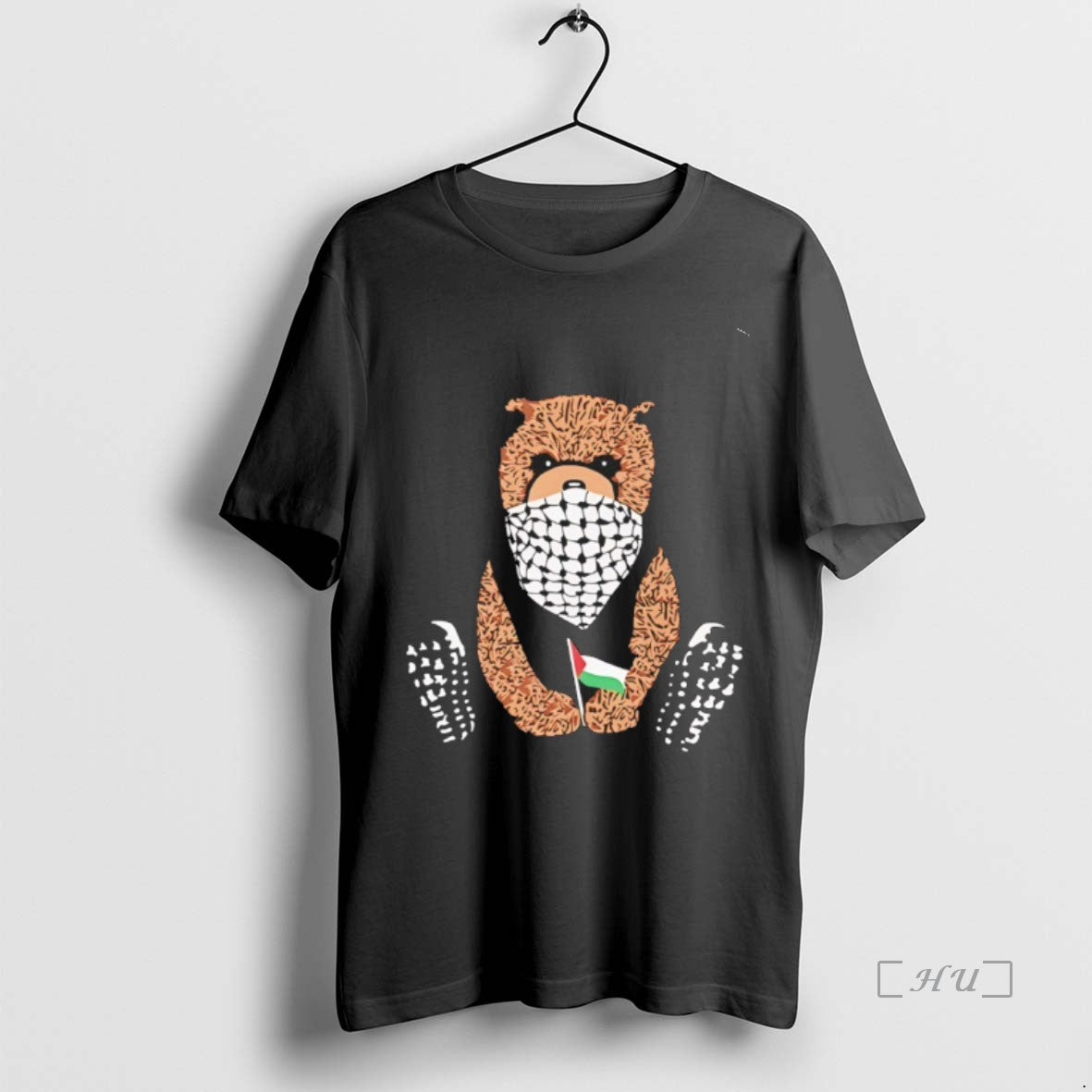 Officials Keffiyeh Bear Pali Bear Palestine Flag