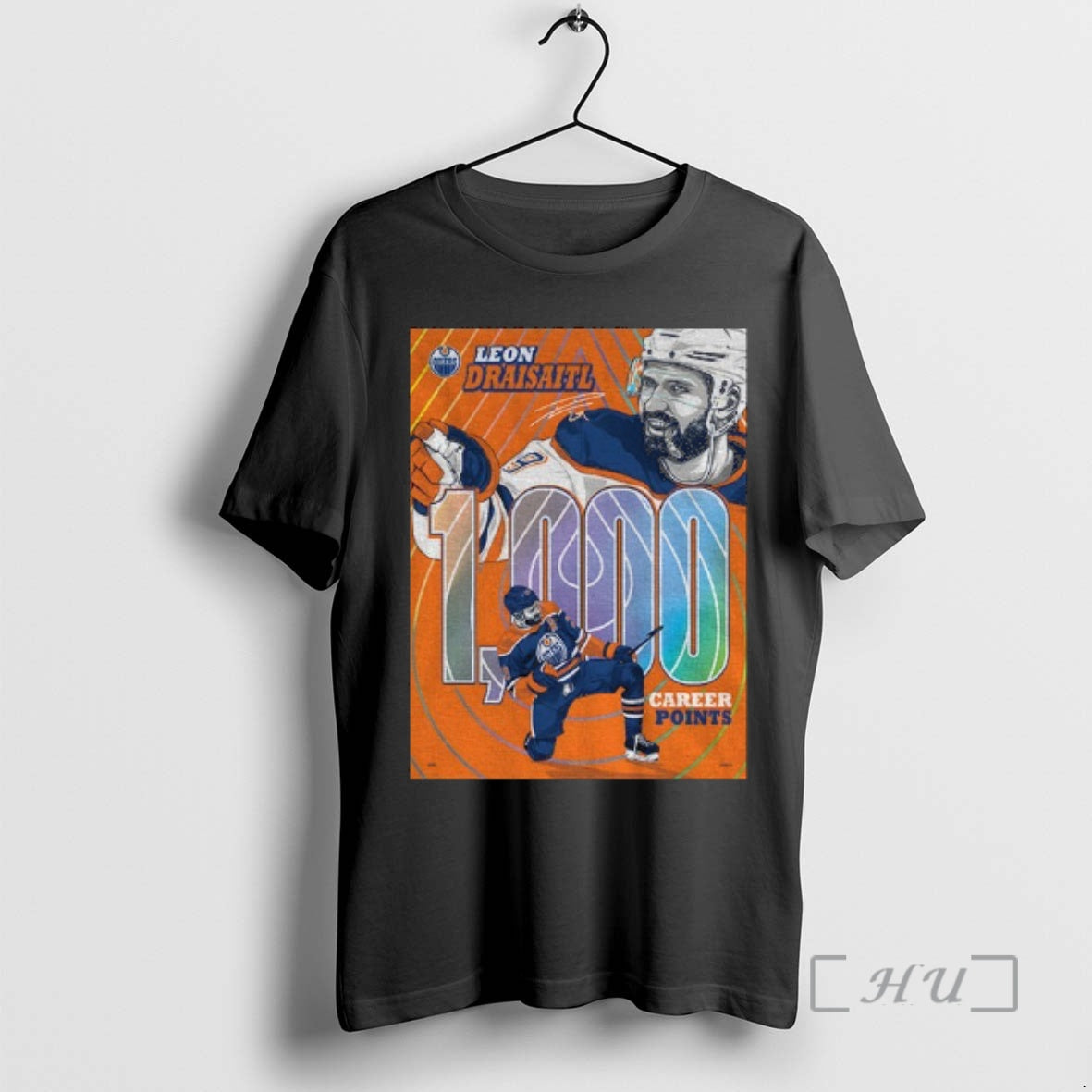 Officials Leon Draisaitl Edmonton Oilers Nhl Hockey 1000 Career Points Signature Premium T Shirts Sweater