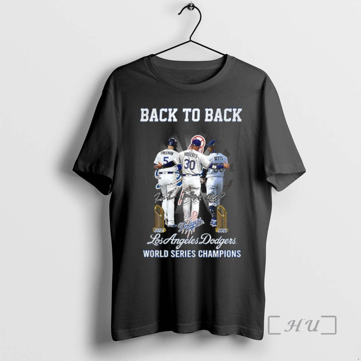 Officials Los Angeles Dodgers Back To Back World Series Champions Signature Premium T Shirts Sweater