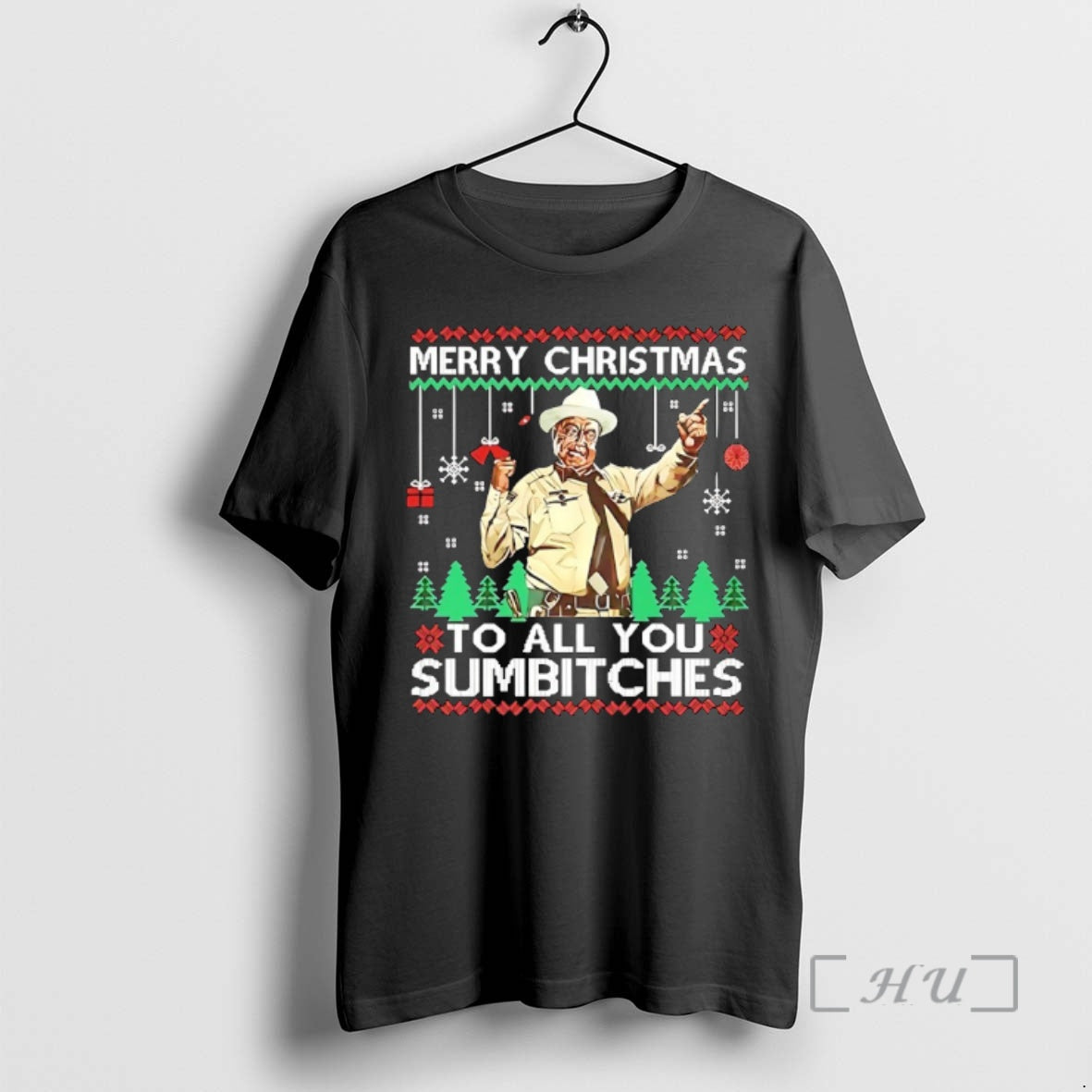 Officials Merry Christmas To All You Sumbitches Jackie Gleason As Sheriff Buford T Premium