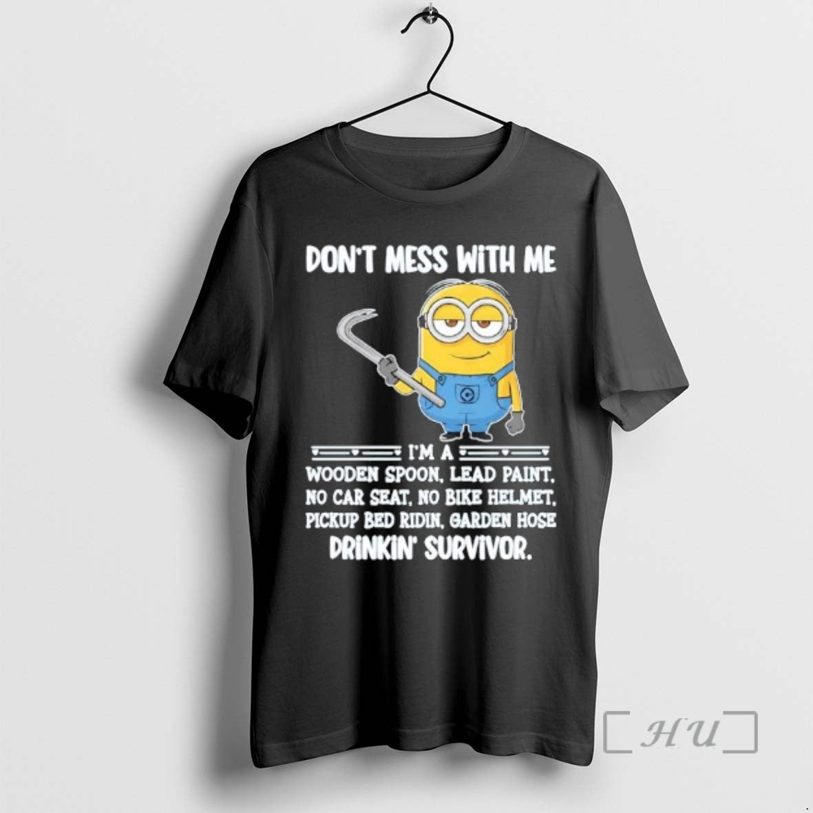 Officials Minions Dont Mess With Me Im A Wooden Spoon Lead Paint Premium T Shirts