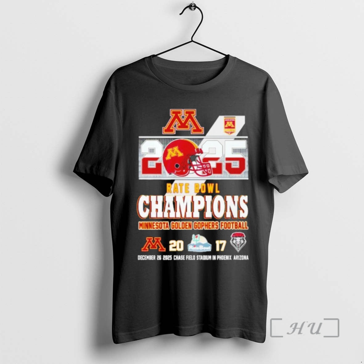 Officials Minnesota Golden Gophers 2025 Rate Bowl Champions 20 17 Score Premium T Shirts Sweater