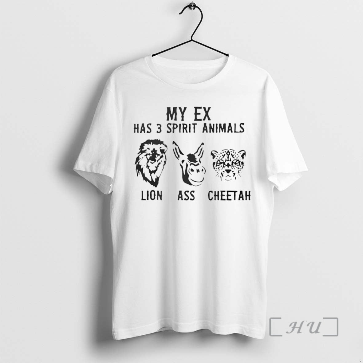 Officials My Ex Has 3 Spirit Animals Lion Ass Cheetah Circle Premium T Shirts Sweater
