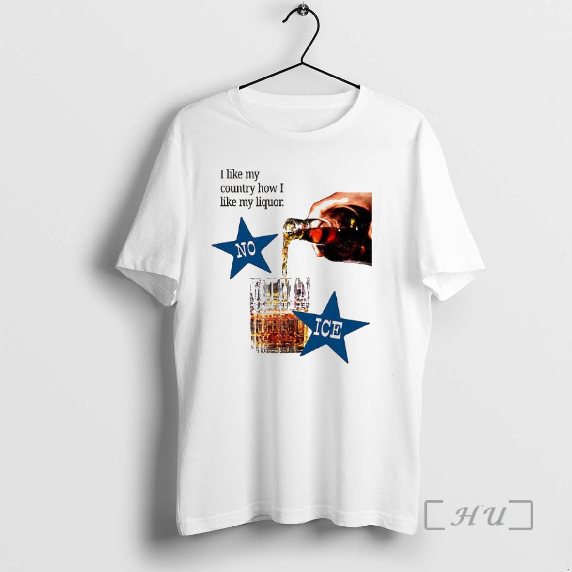 Officials No Ice I Like My Country How I Like My Liqour Premium T Shirts