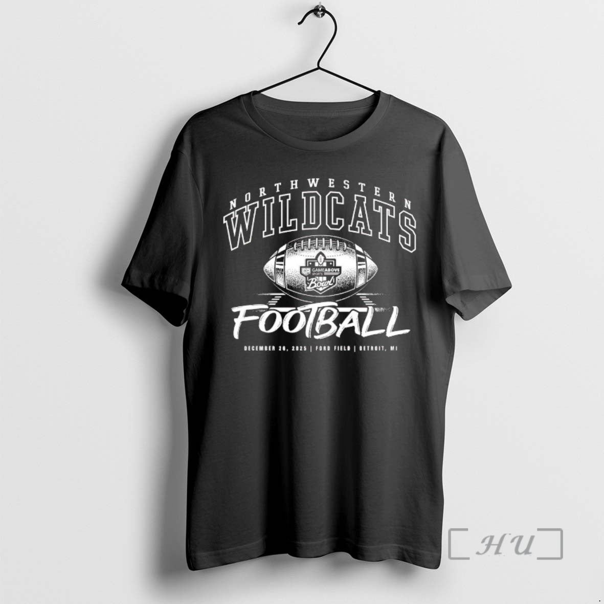 Officials Northwestern Wildcats Gameabove Sports Bowl Football 2025 Hash Marks Ford Field Detroit Mi Premium