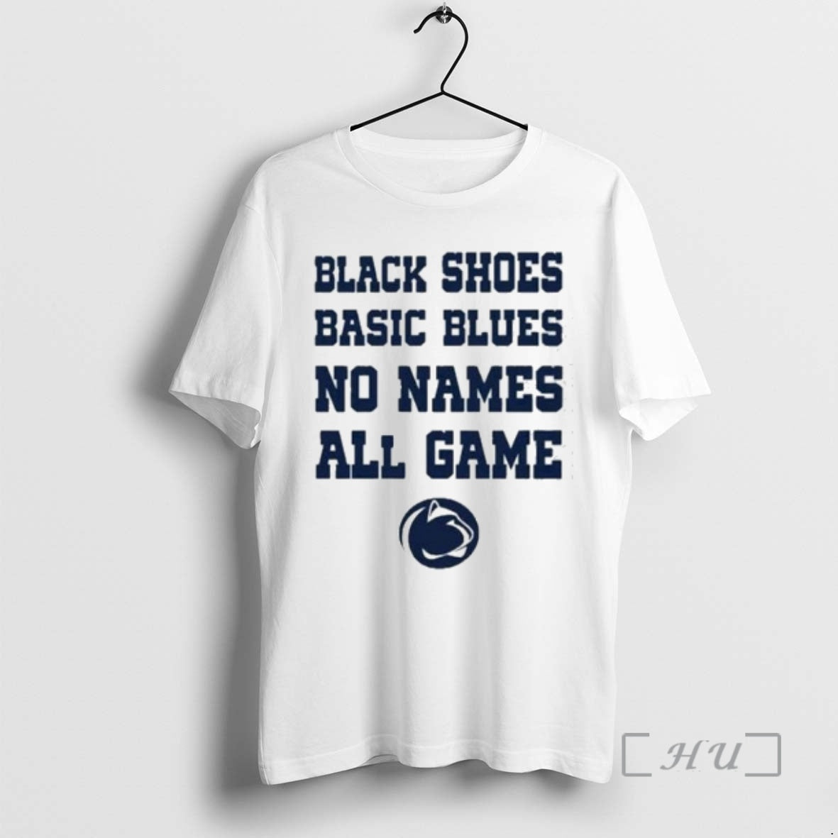 Officials Penn State Nittany Lions Black Shoes Basic Blues No Names All Game Circle White