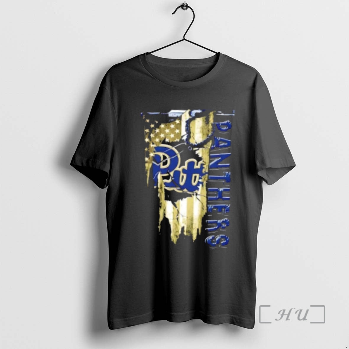 Officials Pittsburgh Panthers Football Battle Shattered Usa Flag Rip Design