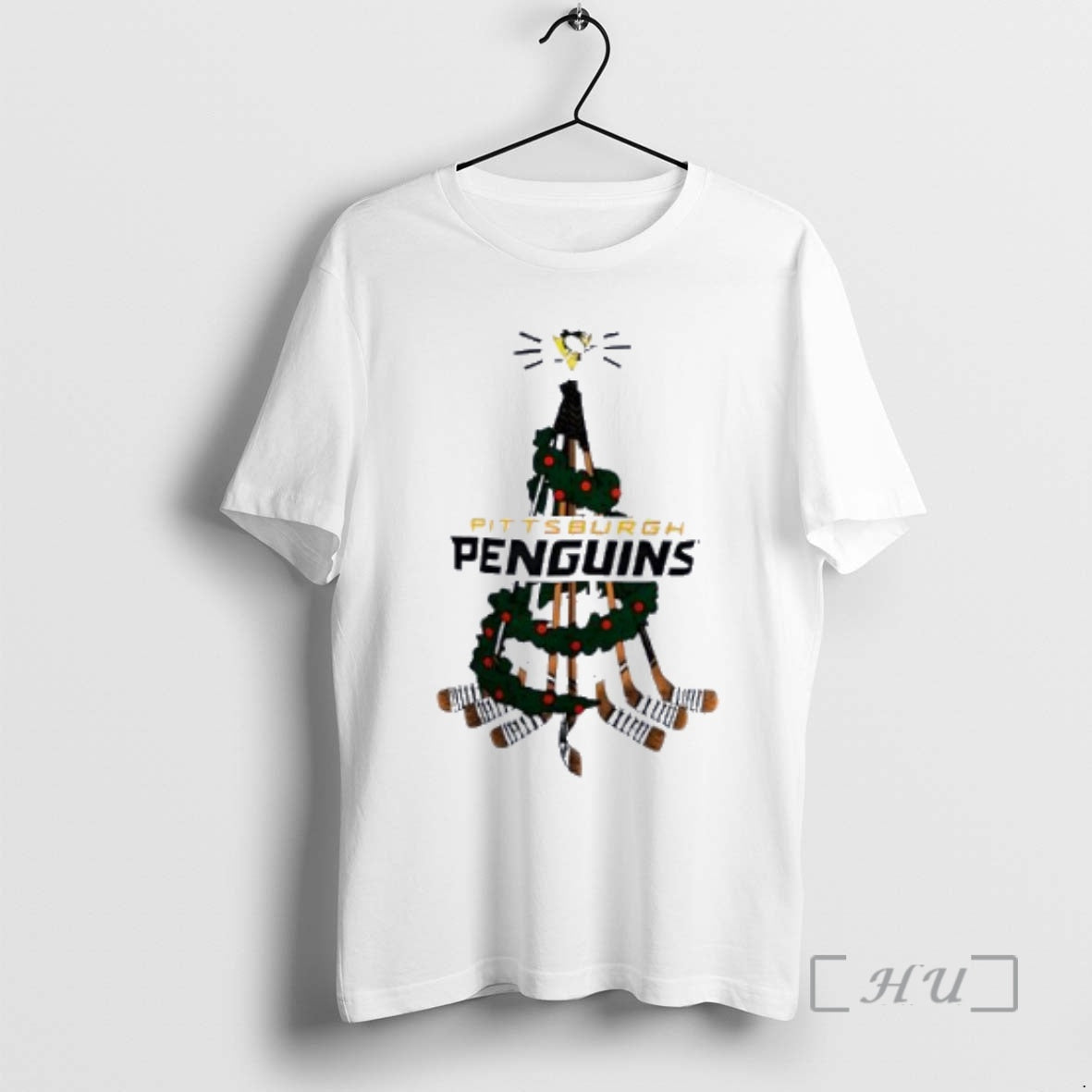 Officials Pittsburgh Penguins Stickman Hockey Holiday Tree Christmas