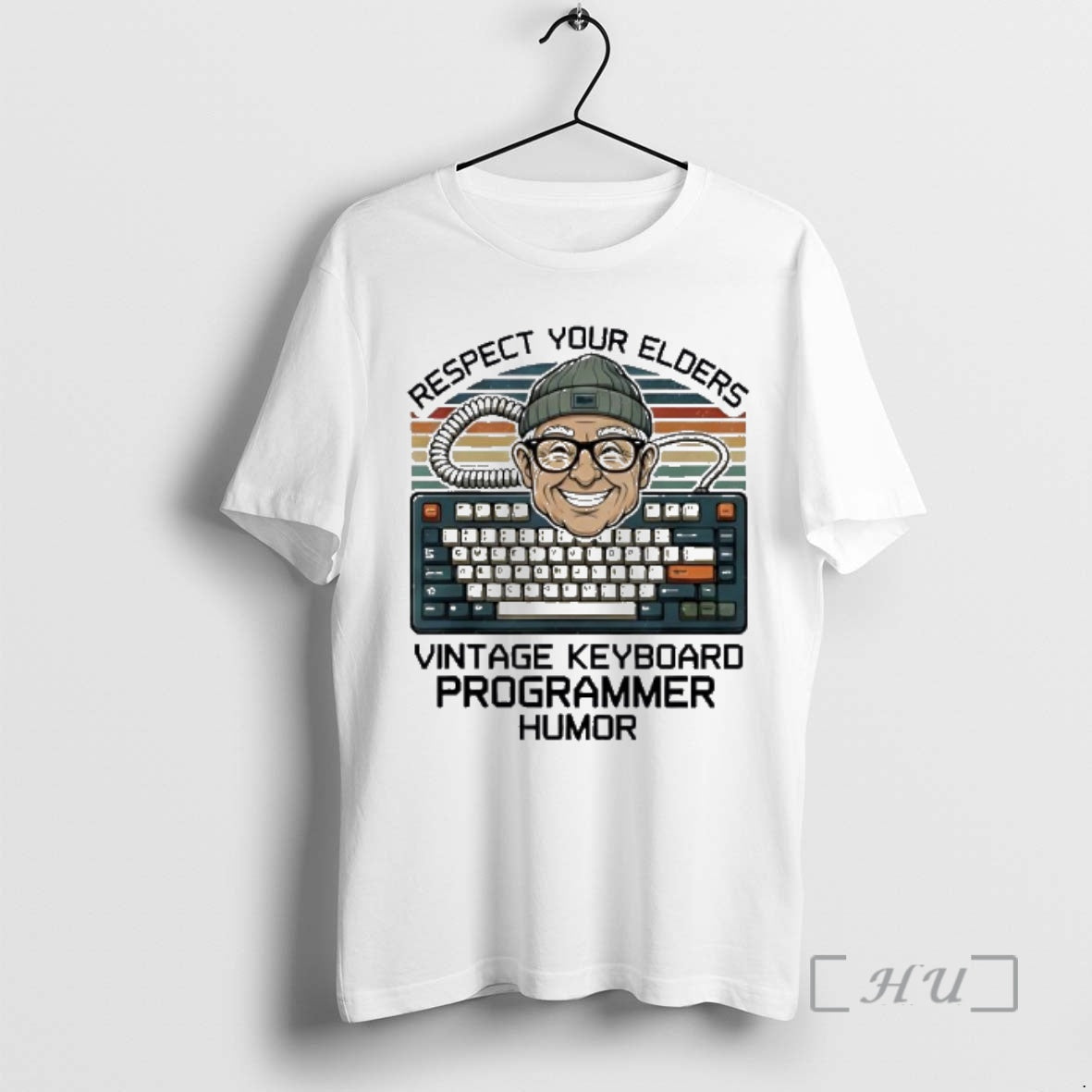 Officials Respect Your Elders Vintage Keyboard Programmer Humor