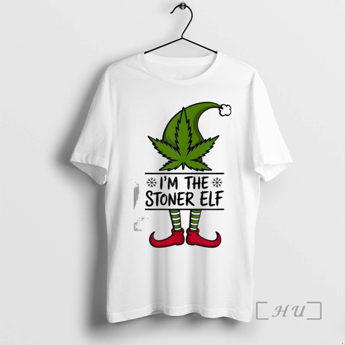 Officials Stoner Elf Weed Leaf Funny 420 Christmas Cannabis Holiday