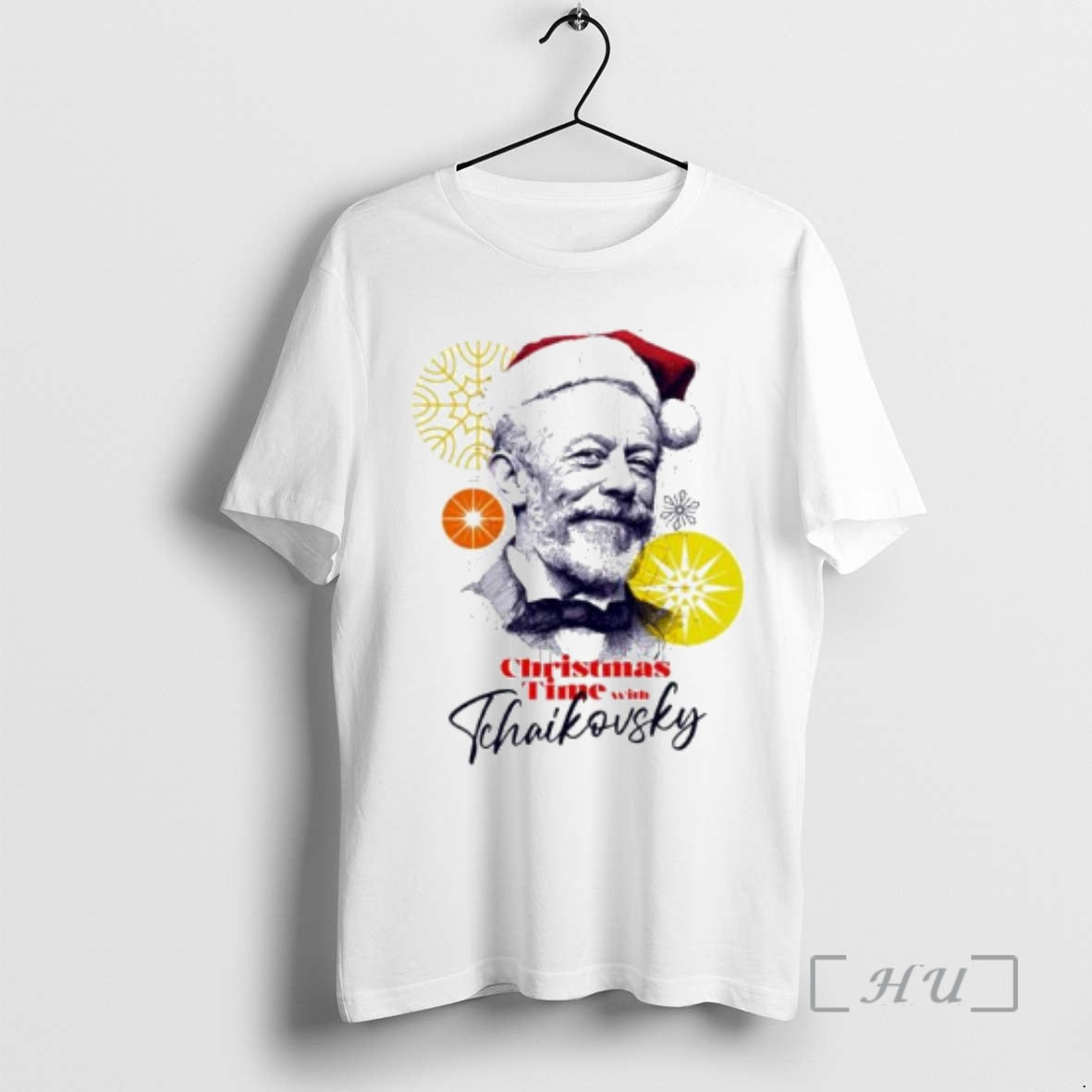 Officials Tchaikovsky With Santa Hat Christmas Time Ornaments
