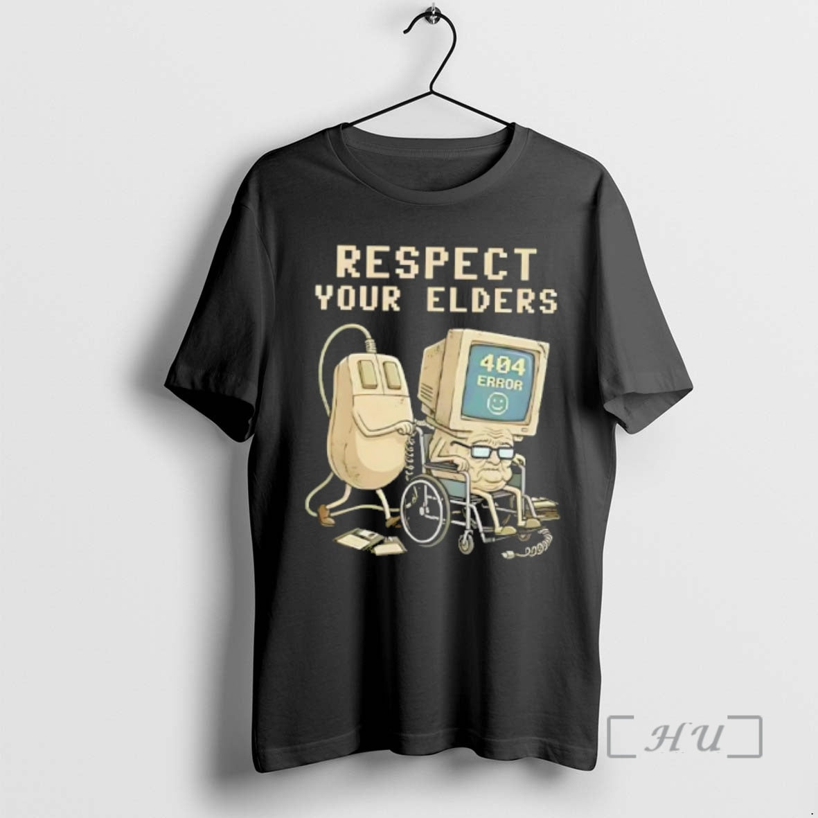 Officials Tech 404 Error Hilarious Respect Your Elders Retro