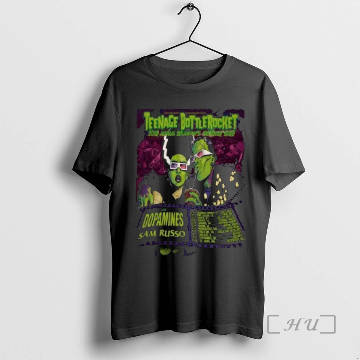 Officials Teenage Bottlerocket 10th Annual Ons Birthday Bash Tour 2026 Circle Black Premium T Shirts