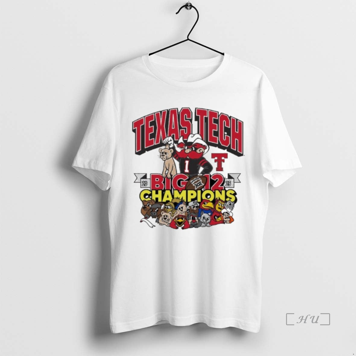 Officials Texas Tech Football Big 12 Championss Defeat Big 12 Mascot Premium T Shirts Sweater
