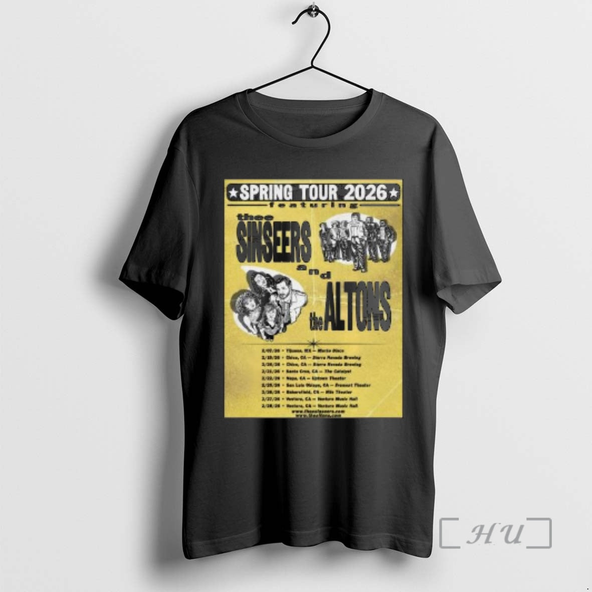 Officials Thee Sinseers And The Altons Spring 2026 Shows Circle Black Premium T Shirts Sweater