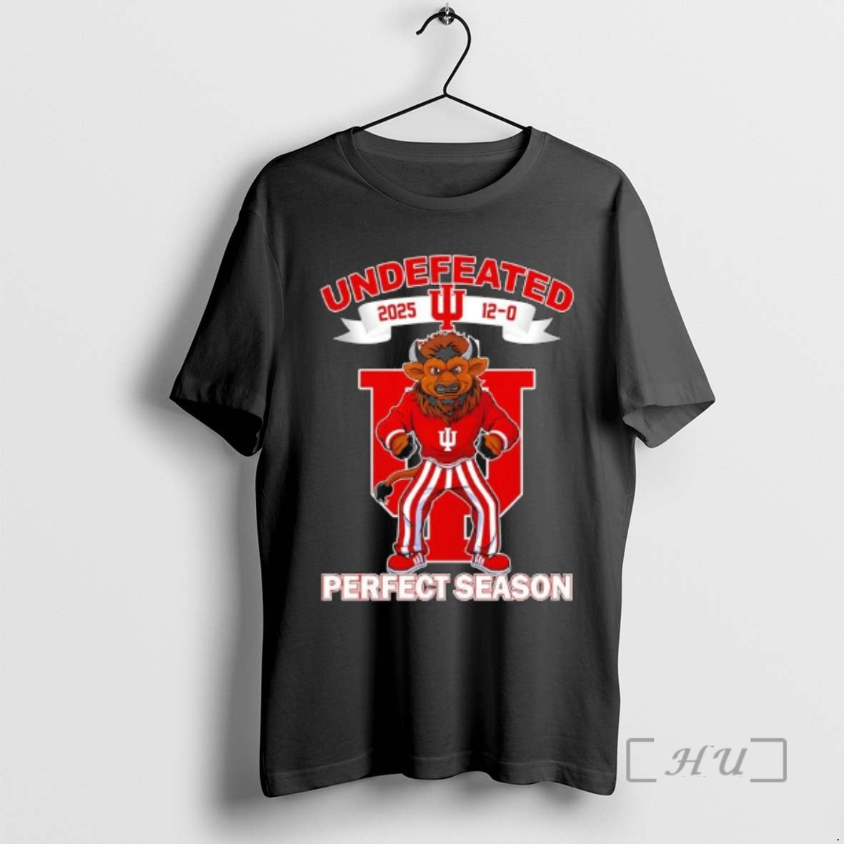 Officials Undefeated 2025 Indiana University Hoosier The Bison Mascot 12 0 Score Perfect Season Premium