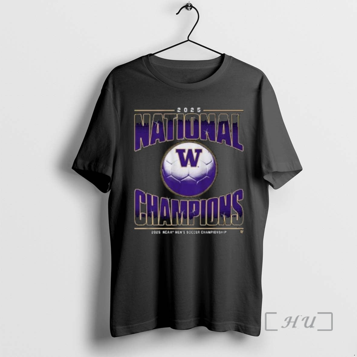 Officials Washington Mens Soccer 2025 National Champions Circle Black