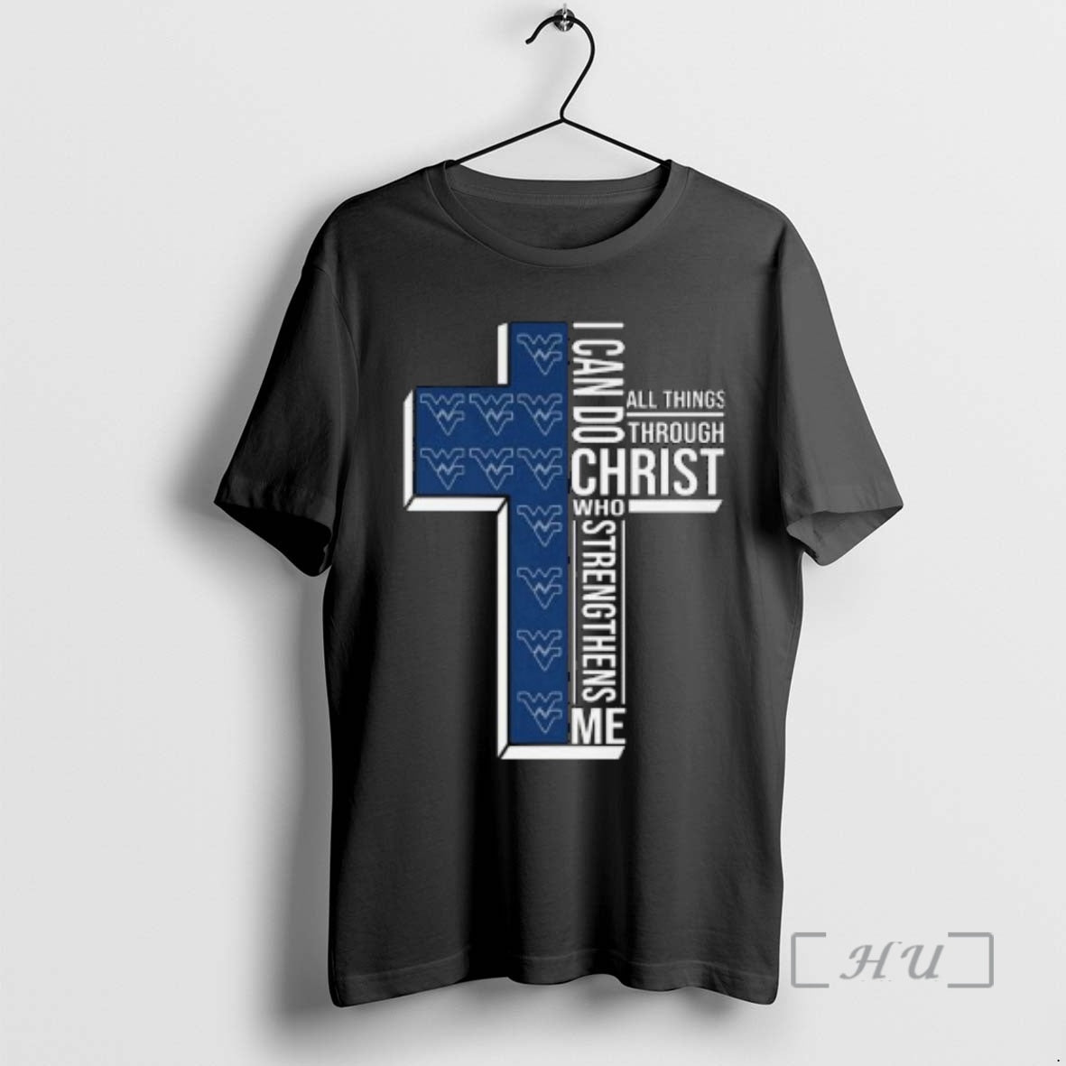 Officials West Virginia Mountaineers I Can Do All Things Through Christ Who Strengthens Me Cross