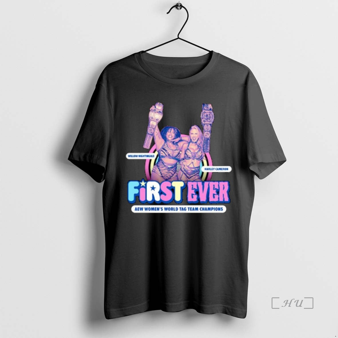 Officials Willow Nightingale And Harley Cameron First Ever Aew Womens World Tag Team Champions Ornaments