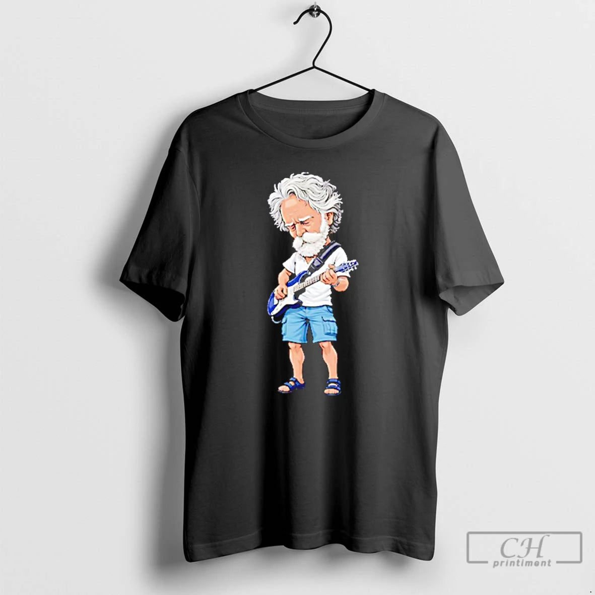 Premium Bob Weir Guitar Illustration