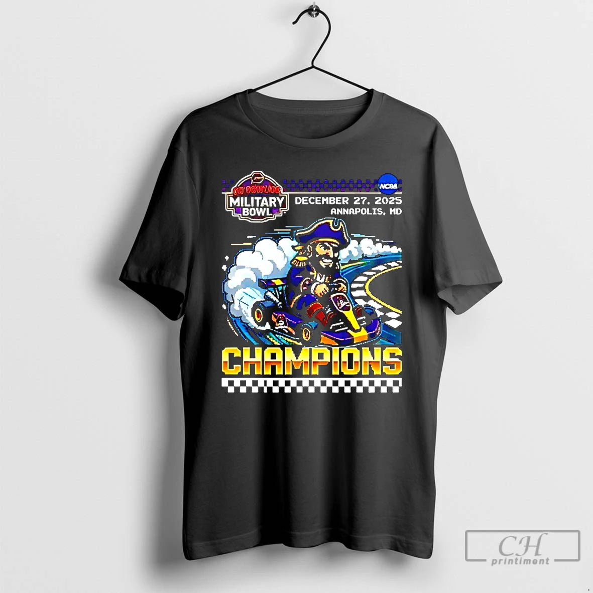 Premium East Carolina Pirates Go Bowling Military Bowl Champions 2025 Bit Game T Shirts Sweater