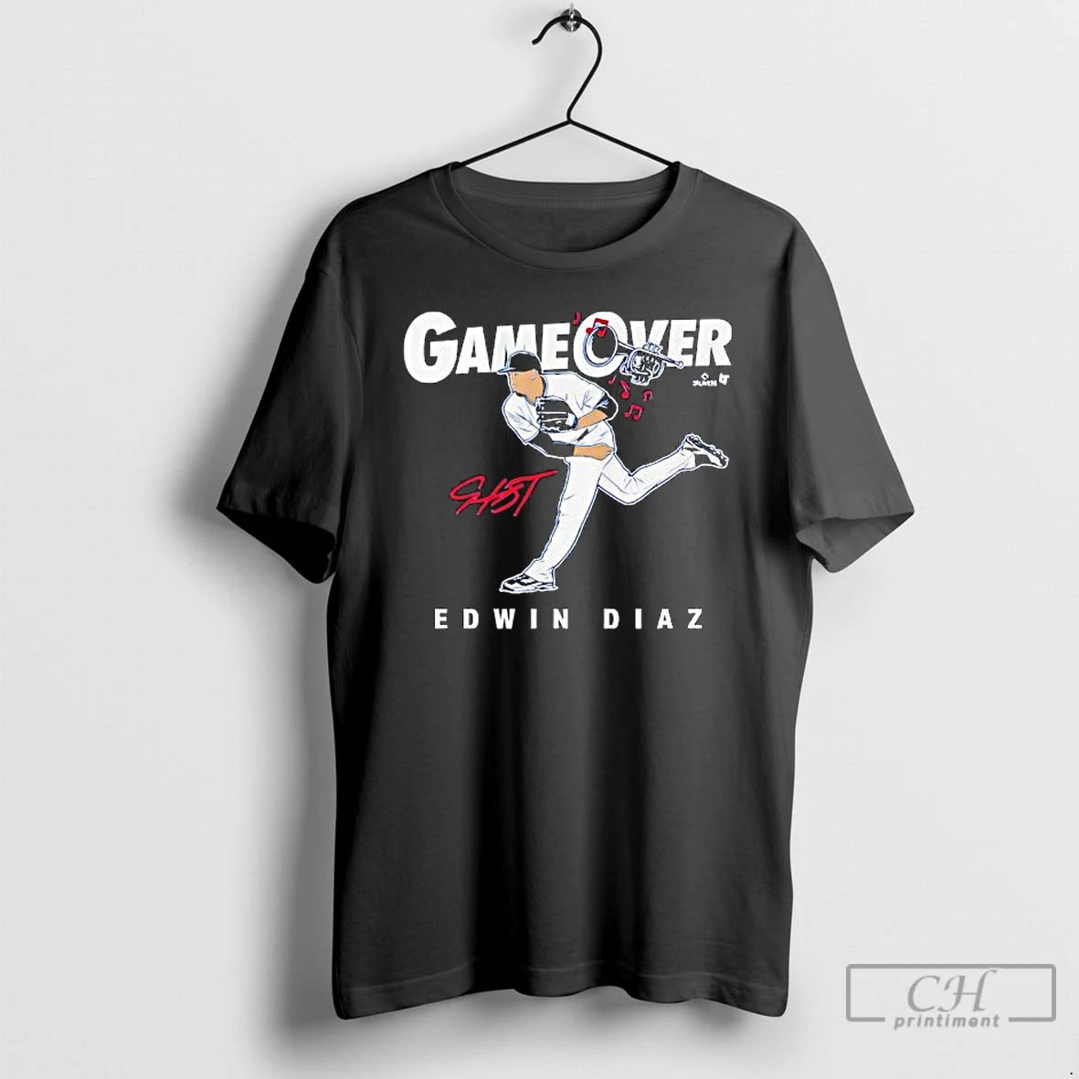 Premium Edwin Diaz Game Over Los Angeles Signature
