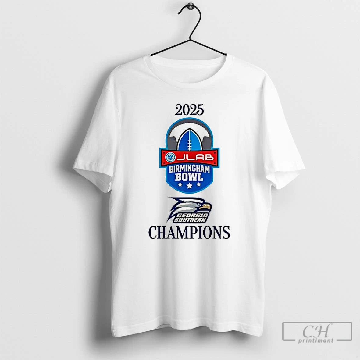 Premium Georgia Southern 2025 Birmingham Bowl Champions Logo