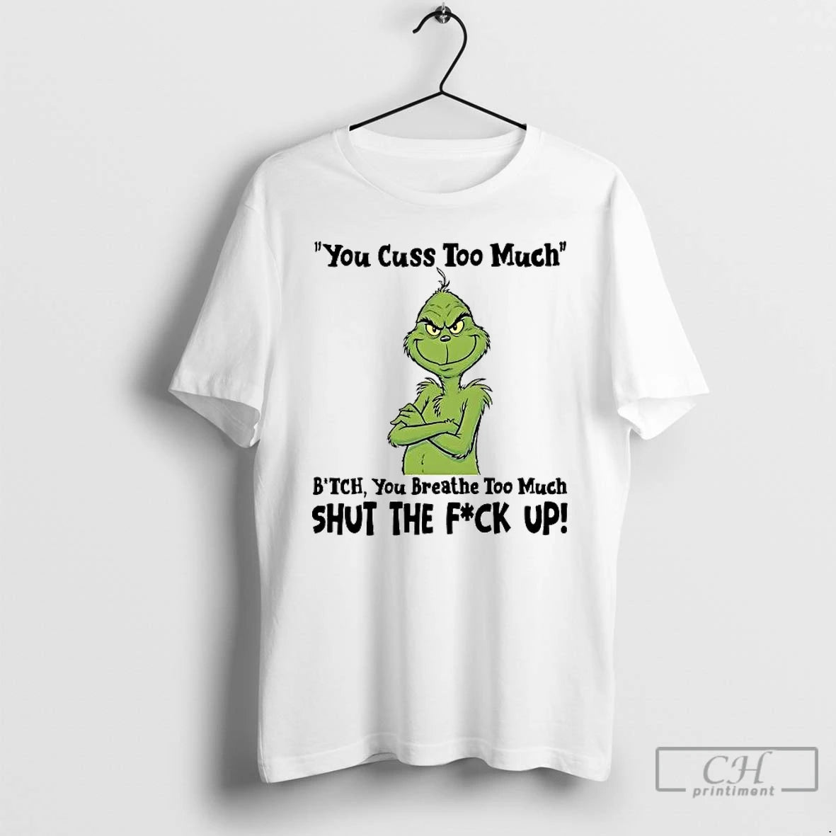 Premium Grinch I Was Normal Three Kids Ago Bitch You Breathe Too Much T Shirts