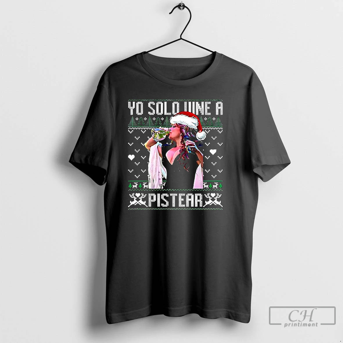 Premium Jenni Santa Hat Yo Solo Vine A Pistear Ugly Christmas