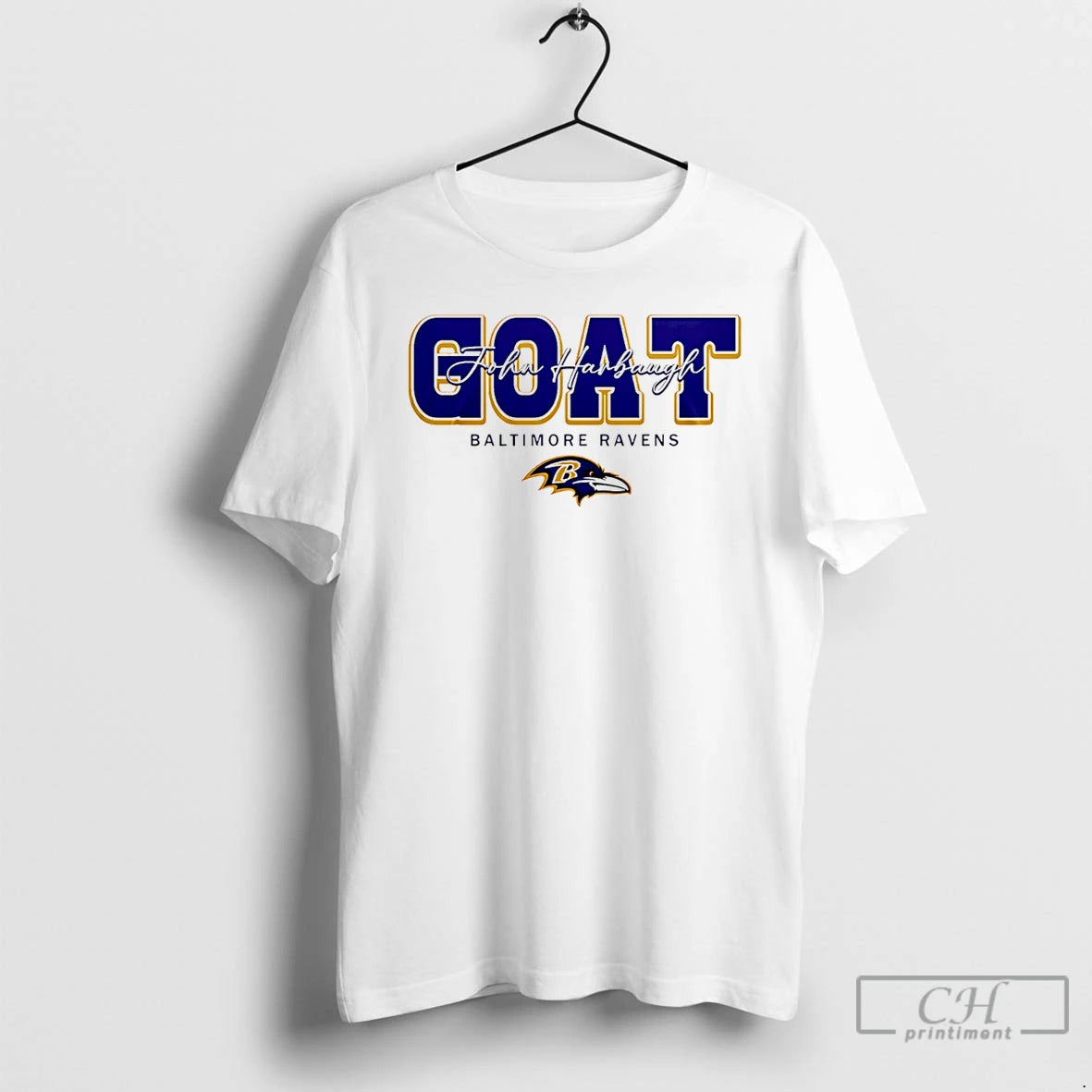 Premium John Harbaugh Goat Baltimore Ravens Logo