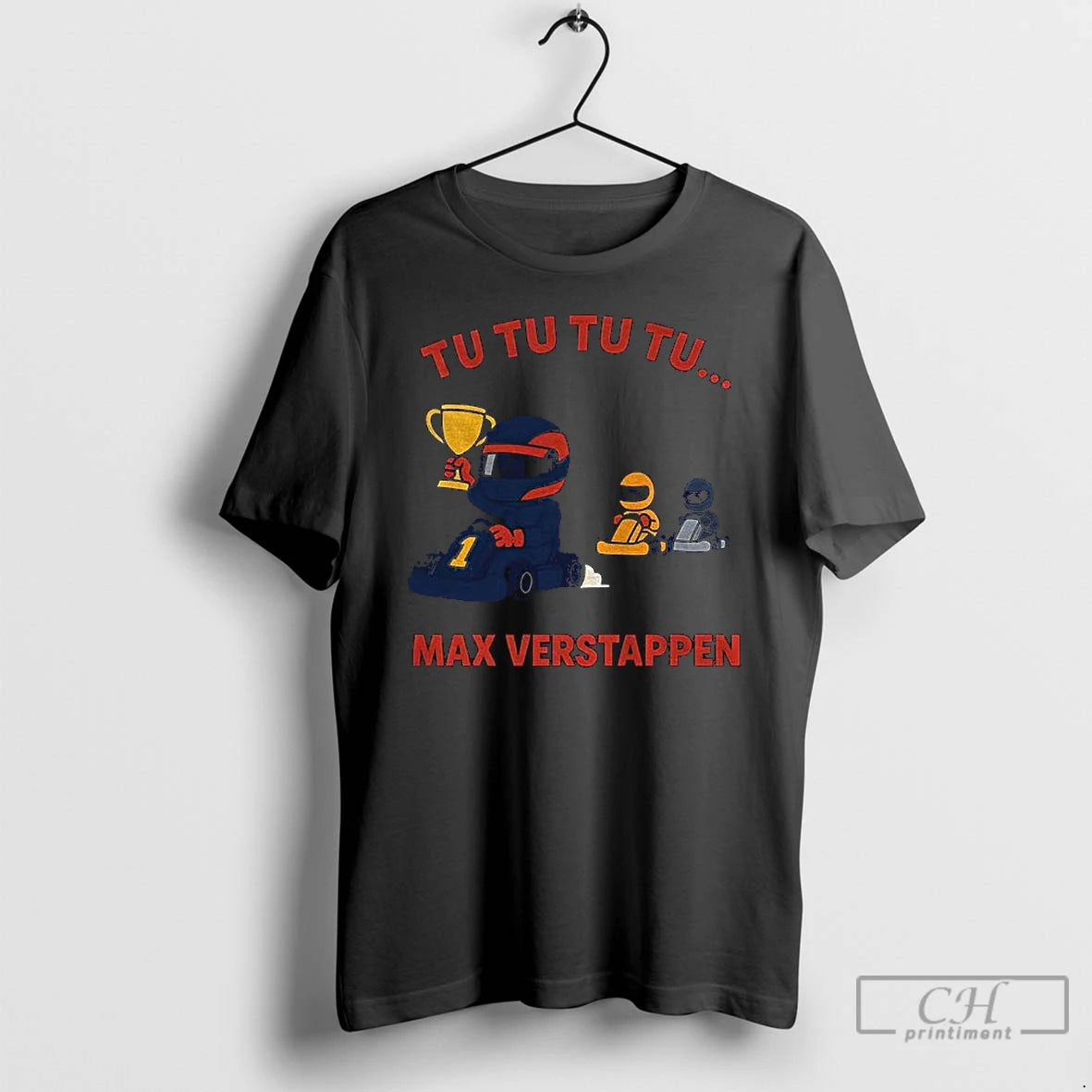 Premium Max Verstappen Trophy Win Tu Tu Tu Formula One Cartoon Vintage T Shirts Sweater