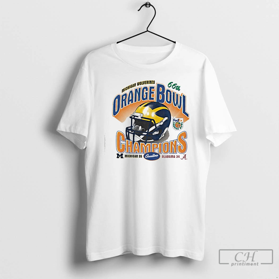 Premium Michigan Wolverines Orange Bowl History Champions 66th