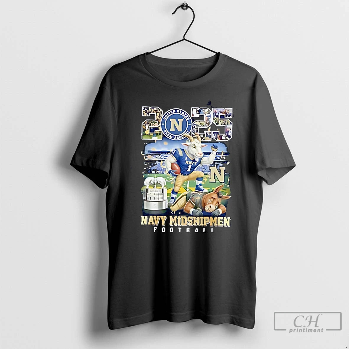 Premium Navy Midshipmen 2025 Commander In Chiefs Trophy Champions Mascot Christmas