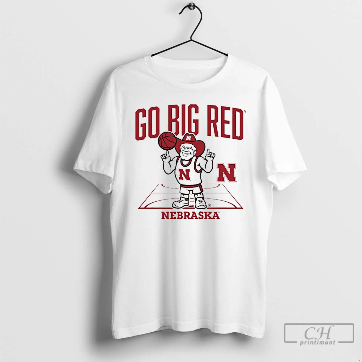 Premium Nebraska Huskers Basketball Go Big Red Herbie Mascot