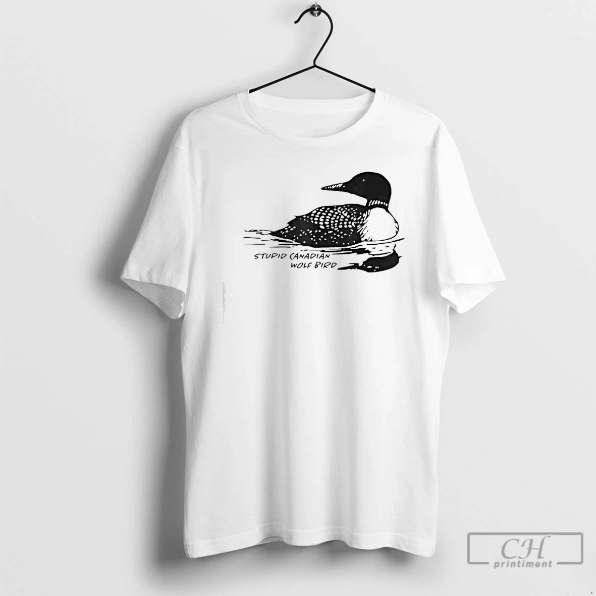 Premium Stupid Canadian Wolf Bird Loon Graphic