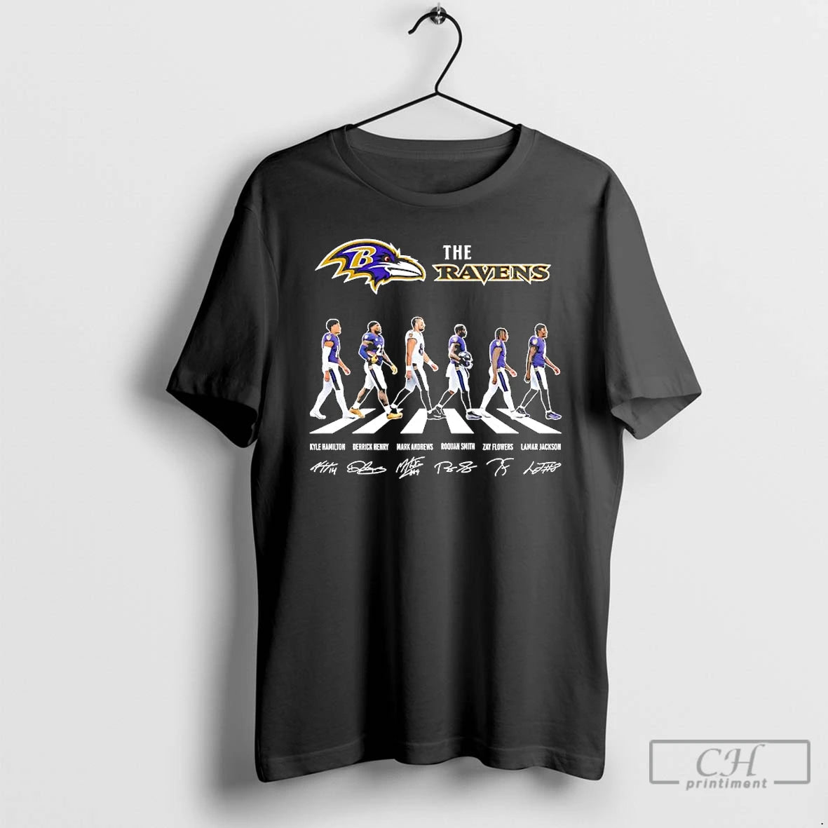 Premium The Baltimore Ravens X Abbey Road Several Players Signature