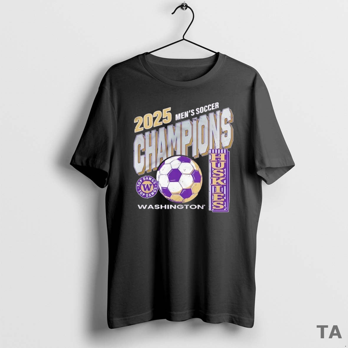 Top Washington Huskies 2025 Mens Soccer Champions T Shirt Sweater