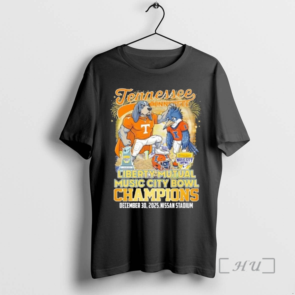 Trending Liberty Mutual Music City Bowl Champions Tennessee Beat Illinois Nissan Stadium Premium T Shirts