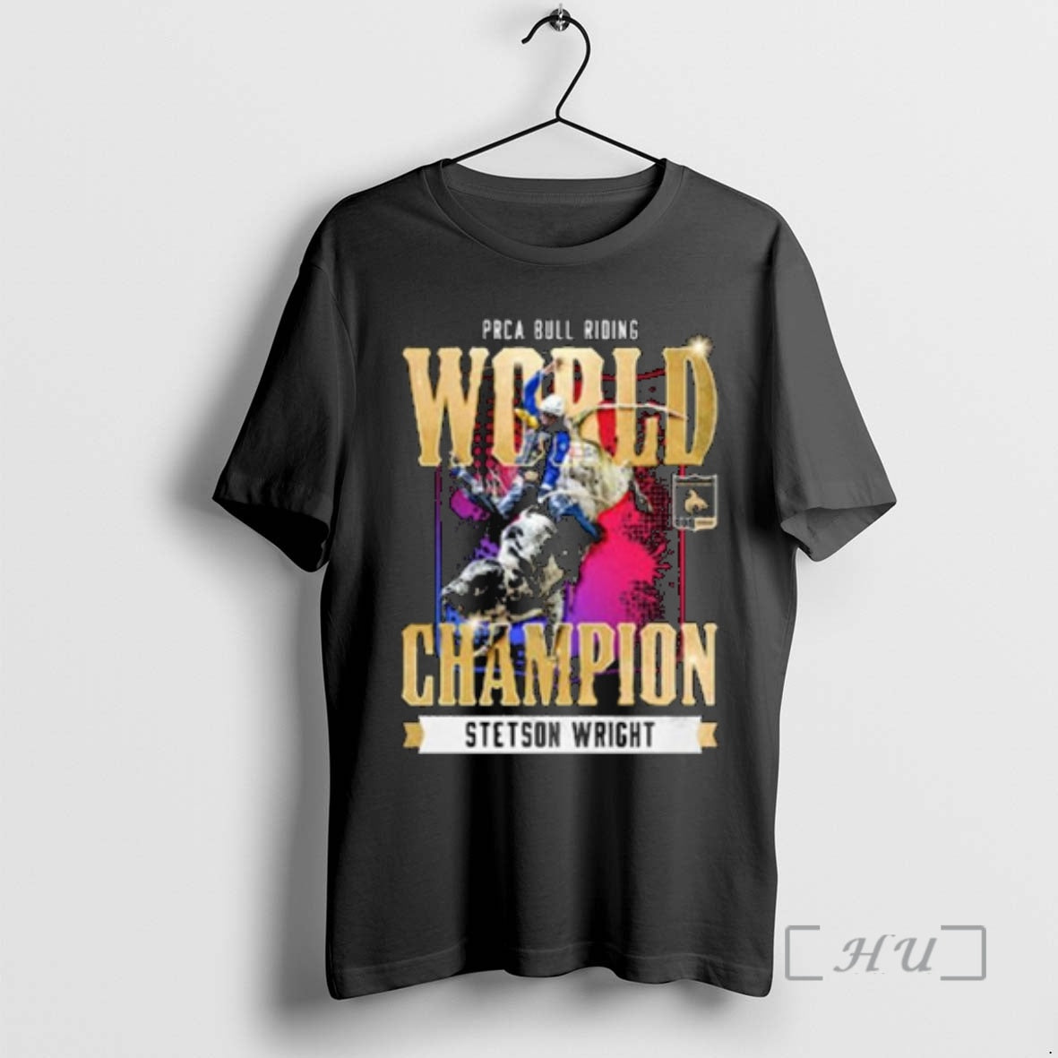Trending Stetson Wright Nfr 2025 Prca Bull Riding World Champion Circle Black Premium T Shirts