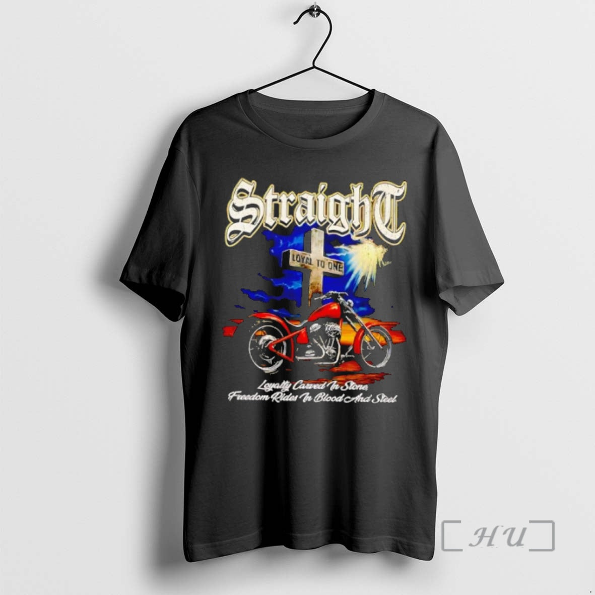 Trending Straight Loyalty Carved In Stone Freedom Rides In Blood And Steel Premium T Shirts