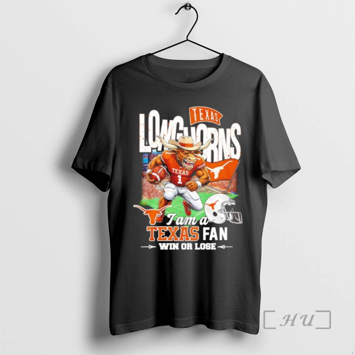Trending Texas Longhorns I Am A Texas Fan Win Or Lose Mascot Premium T Shirts