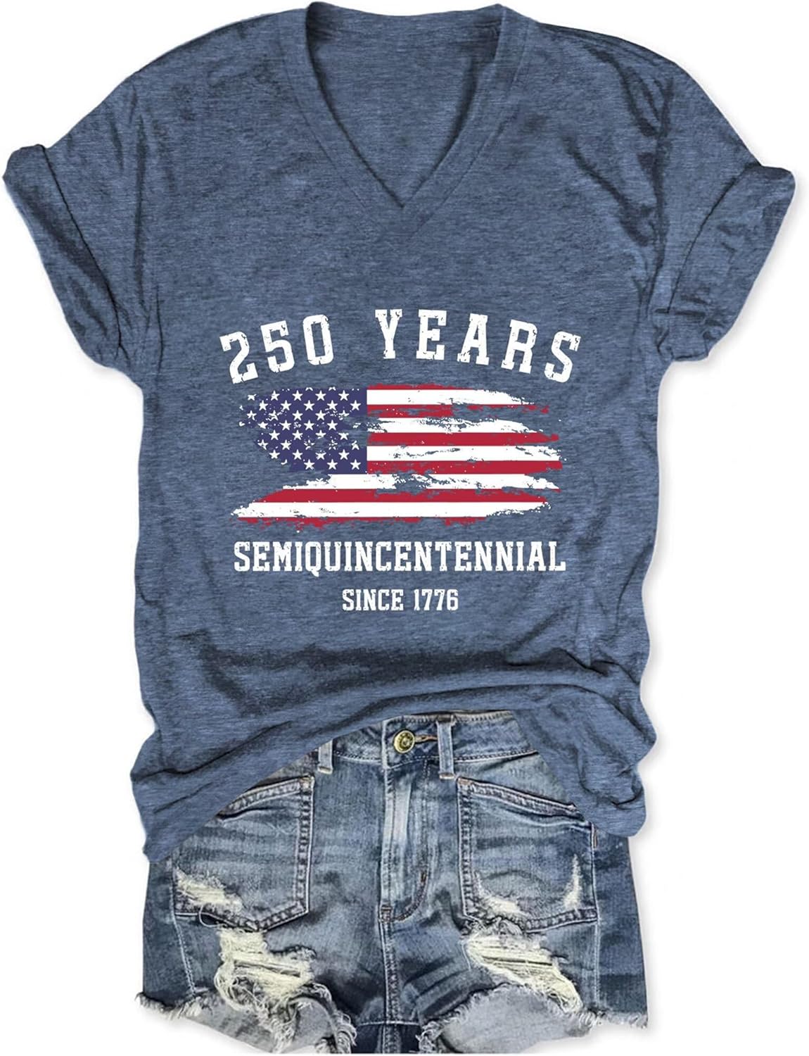 250th Anniversary Usa 1776-2026 Patriotic American Flag Neck July 4th (1)