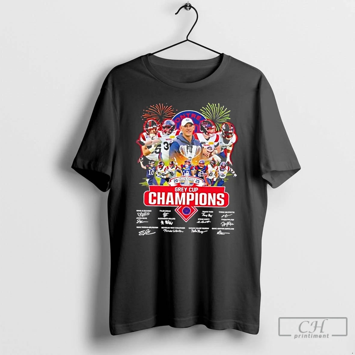 Classic 2025 Grey Cup Champions Davis Alexander And Players Montreal Alouettes Signatures T Shirts Sweater